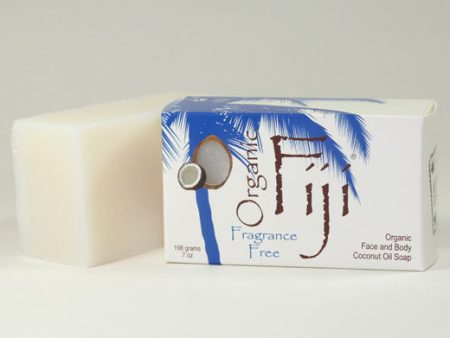 Organic Coconut Oil Soap Bar, Fragrance Free, 7 oz, Organic Fiji Online