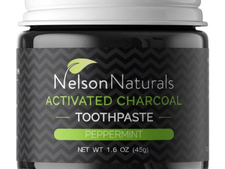 Activated Charcoal Whitening Toothpaste, Peppermint, 1.6 oz (45 g), Nelson Naturals Online now