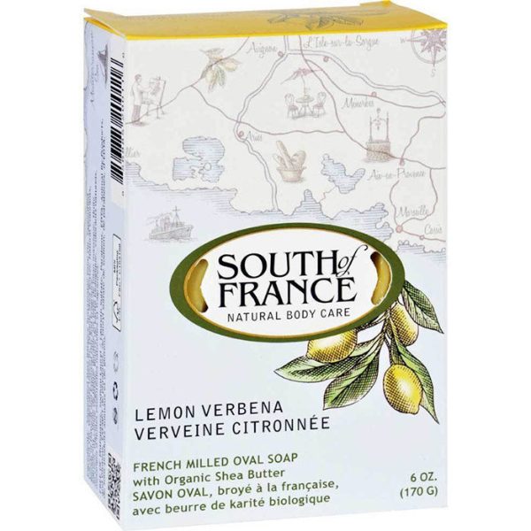 French Milled Vegetable Bar Soap, Lemon Verbena, 6 oz, South of France For Sale