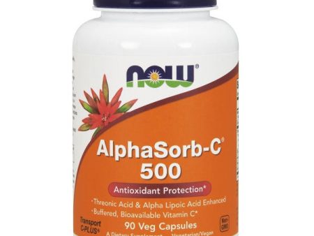 AlphaSorb-C 500 mg, Buffered Bioavailable Vitamin C, 90 Vcaps, NOW Foods Cheap