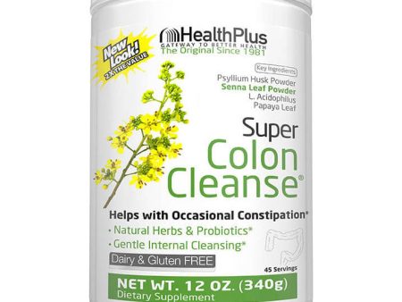 Super Colon Cleanse Powder (Colon Cleansing), 12 oz, Health Plus Inc. Fashion