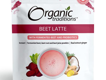 Organic Beet Latte with Fermented Beets and Probiotics, 5.3 oz (150 g), Organic Traditions For Cheap