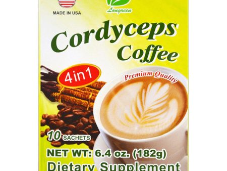 Cordyceps Coffee, 10 Sachets Box, Longreen Corporation Online now