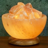 Himalayan Salt Crystal Salt Bowl Lamp, 1 ct, Aloha Bay Supply