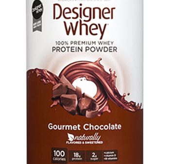 100% Premium Whey Protein Powder, Gourmet Chocolate, 12 oz, Designer Whey Hot on Sale