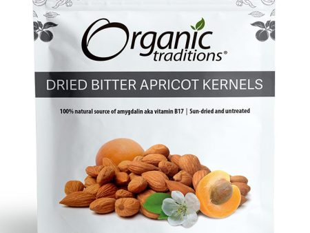 Organic Dried Bitter Apricot Kernels, 8 oz (227 g), Organic Traditions on Sale