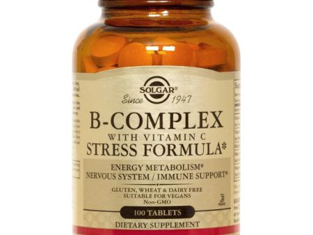 B-Complex with C Stress Formula, 100 Tablets, Solgar Supply