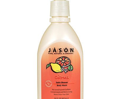 Satin Shower Body Wash Citrus 30 oz, Jason Natural Fashion