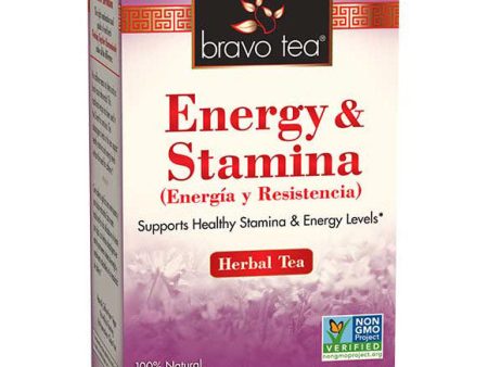 Energy & Stamina Herbal Tea, 20 Tea Bags, Bravo Tea Sale