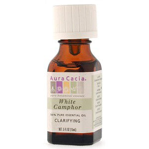 Essential Oil Camphor, White (cinnamonium camphora) .5 fl oz from Aura Cacia For Sale