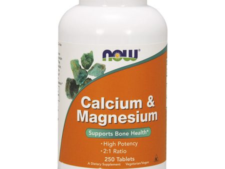 Calcium & Magnesium 250 Tabs, NOW Foods Online Sale