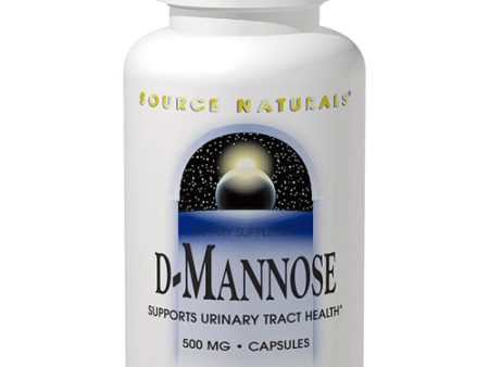 D-Mannose 500mg, 30 Capsules, Source Naturals Supply