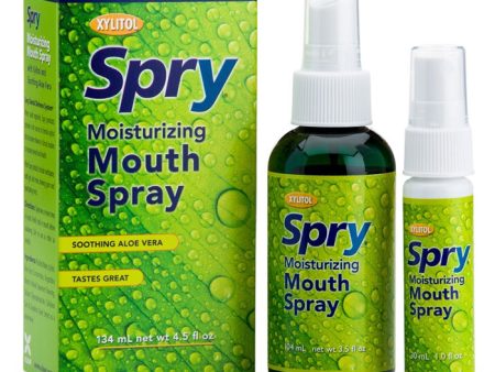 Spry Moisturizing Xylitol Mouth Spray - Light Mint, 2 pc, Xlear (Xclear) Online