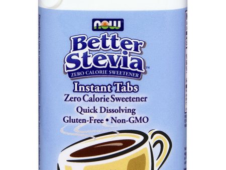 Better Stevia Instant Tabs, Quick Dissolving BetterStevia, 175 Tablets, NOW Foods Fashion