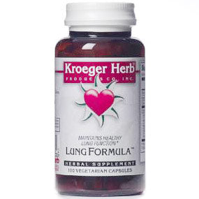 Lung Formula, Formerly Sound Breath, 100 Vegetarian Capsules, Kroeger Herb Supply