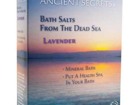 Dead Sea Bath Salts - Lavender, 1 lb, Ancient Secrets Online now