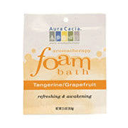 Aromatherapy Foam Bath Tangerine Grapefruit, 2.5 oz Pouch, Aura Cacia Supply