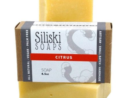 Bar Soap - Citrus, 4.5 oz, Siliski Soaps Discount