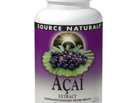 Acai Extract 500 mg, 240 Capsules, Source Naturals Online