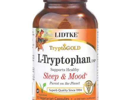 L-Tryptophan, Supports Healthy Sleep & Mood, 60 Vegetarian Capsules, Lidtke Hot on Sale