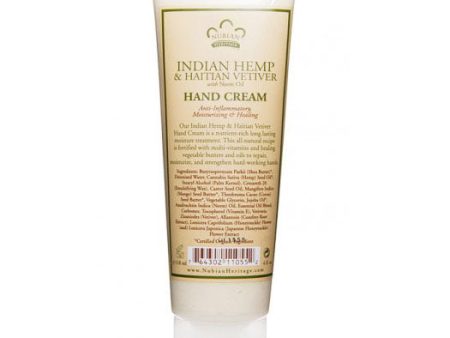 Indian Hemp & Haitian Vetiver Hand Cream, 4 oz, Nubian Heritage Online now