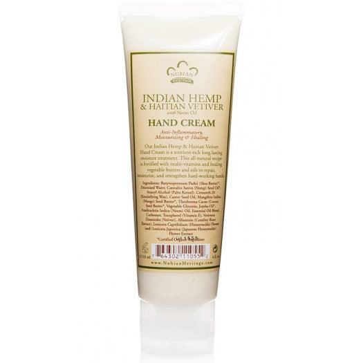 Indian Hemp & Haitian Vetiver Hand Cream, 4 oz, Nubian Heritage Online now