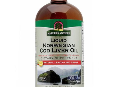 Liquid Norwegian Cod Liver Oil 16 oz from Nature s Answer Online Sale