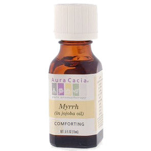 Precious Essential Oil Myrrh w Jojoba .5 fl oz from Aura Cacia Hot on Sale