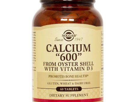 Calcium 600 (Oyster Shell Calcium), 240 Tablets, Solgar Supply