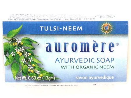 Ayurvedic Bar Soap Travel Size, Tulsi-Neem, 0.6 oz, Auromere Discount