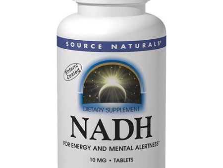 NADH 20 mg CO-E1 - Peppermint Sublingual, 10 Tablets, Source Naturals Hot on Sale