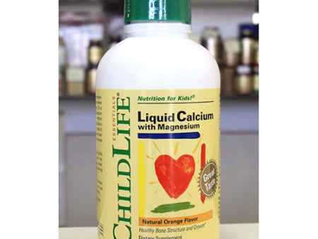 ChildLife Liquid Calcium with Magnesium For Children, Natural Orange, 16 oz Online Hot Sale