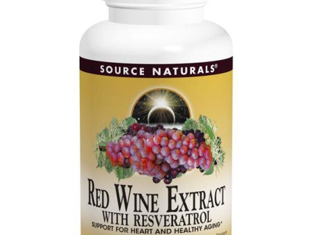 Red Wine Extract with Resveratrol, 60 Tablets, Source Naturals For Cheap