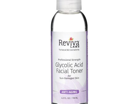 Reviva Labs Glycolic Acid Facial Toner, 4 oz For Discount