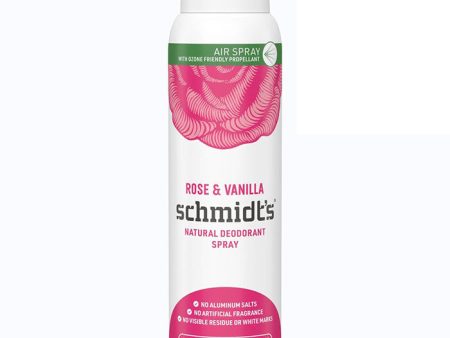 Deodorant Spray, Rose & Vanilla, 3.2 oz, Schmidt s Deodorant Online Hot Sale