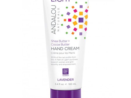 A Path of Light Lavender Hand Cream, 3.4 oz, Andalou Naturals For Sale