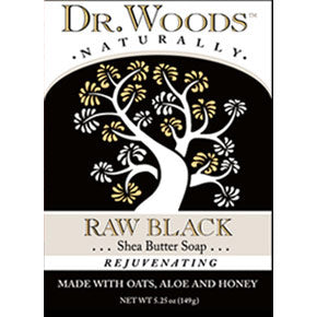 Raw Black Shea Butter Soap Bar, 5.25 oz, Dr. Woods Discount