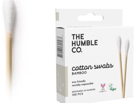 Cotton Swabs - White, 100 pcs, The Humble Co. For Discount