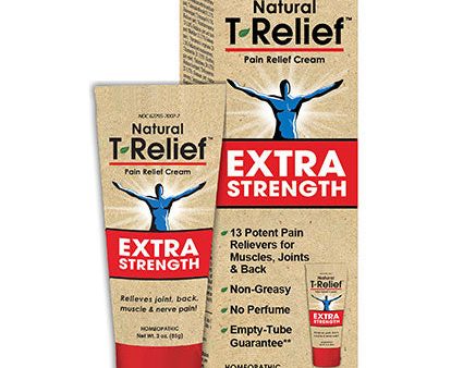 T-Relief Extra Strength Cream, Pain Relief, 3 oz, MediNatura on Sale