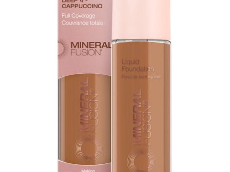 Liquid Foundation - Deep 4 - Cappuccino, 1 oz, Mineral Fusion Cosmetics Online Hot Sale