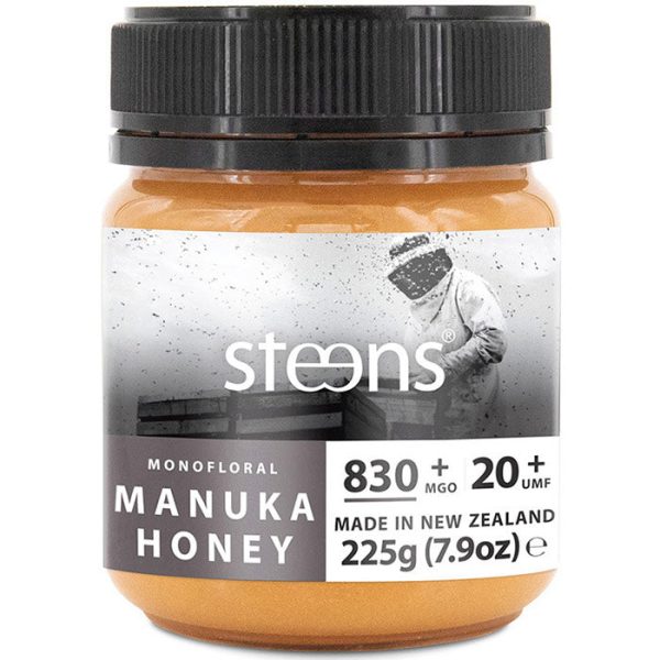 Raw Monofloral Manuka Honey UMF 20+ (MGO 829), 7.9 oz (225 g), Steens Discount