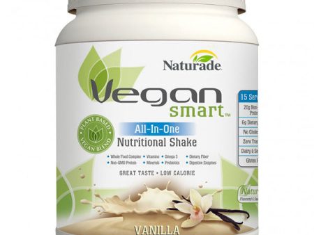 Vegan Smart All-In-One Nutritional Shake - Vanilla, 15 Servings (22.75 oz), Naturade Online Sale