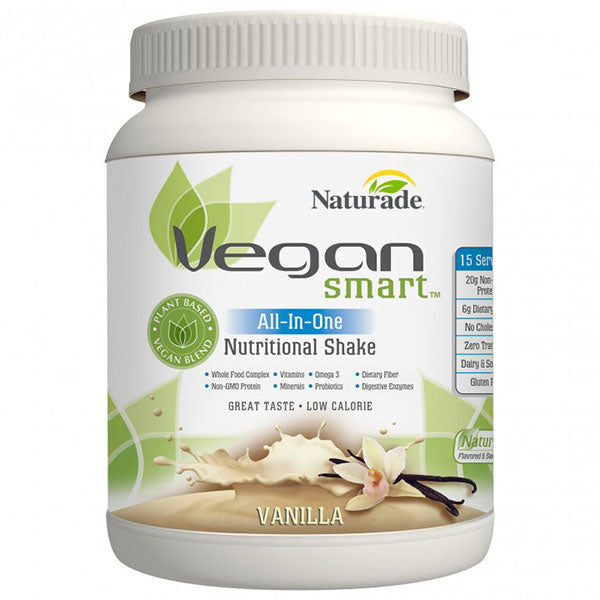 Vegan Smart All-In-One Nutritional Shake - Vanilla, 15 Servings (22.75 oz), Naturade Online Sale