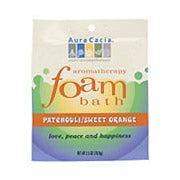 Aromatherapy Foam Bath Patchouli Orange, 2.5 oz Pouch, Aura Cacia Supply