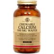 Chewable Calcium 500 mg, Vegetarian, 120 Wafers, Solgar Supply