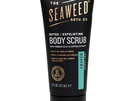 Detox Exfoliating Body Scrub - Awaken (Rosemary & Mint), 6 oz, Seaweed Bath Co. Fashion