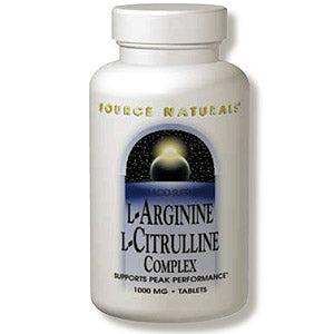 L-Arginine L-Citrulline Complex, Value Size, 240 Tablets, Source Naturals on Sale