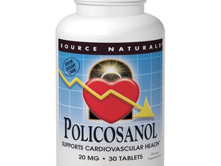 Policosanol 20 mg, 30 Tablets, Source Naturals Online