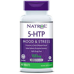 5-HTP Time Release 100 mg, 45 Tablets, Natrol For Discount