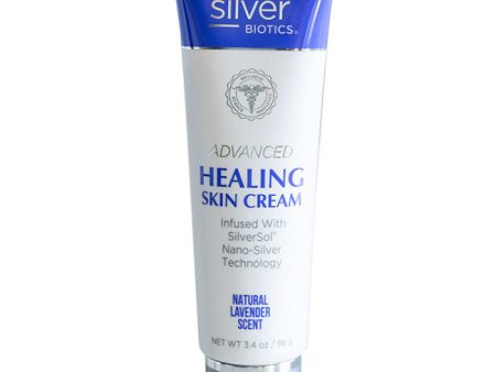 Advanced Healing Skin Cream - Lavender, 3.4 oz, Silver Biotics Hot on Sale